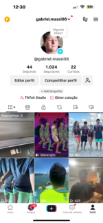 Conta do TikTok 1024 Seguidores