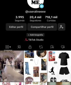Conta do tiktok +20k