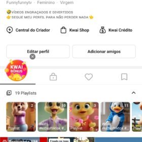 CONTA KWAI FUNNY FUNNY TV 2,5 MIL SEGUIDOR 13,4 MIL CURTIDAS