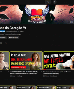 🎭❤️ À VENDA: CANAL DO YOUTUBE “TRAMAS DO CORAÇÃO YT” ❤️🎭 4.800 inscritos