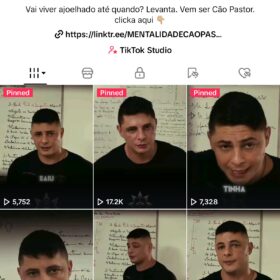 Perfil tiktok 584 seguidores-  mentalidade engajado