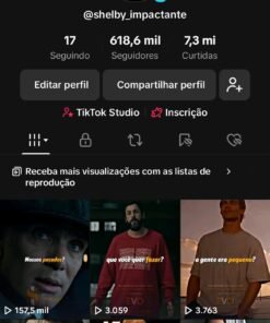 Conta TikTok - 618K de Seguidores