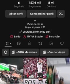 PERFIL DE TIKTOK COM MAIS DE 157 MIL SEGUIDORES [MONETIZADO] 🟡