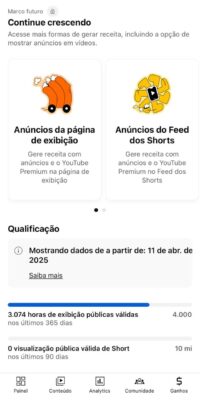 Canal no YouTube com +2.000 Inscritos e +3.000 Horas Assistidas – Quase Monetizado e com Grande Potencial! - Imagem 2