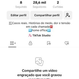 Conta Tiktok +28k seguidores monetizada publico 100% real br + nicho viral
