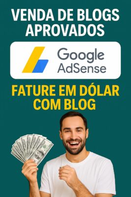 Blog monetizado ADSENSE Oportunidade!