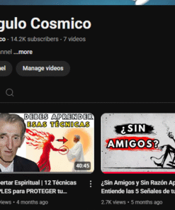 Canal webDark em espanhol com 14k inscritos MONETIZADO