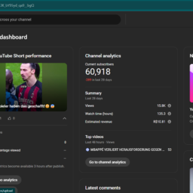 Canal de Futebol Alemão com 60k de Inscritos e já fez $6.000