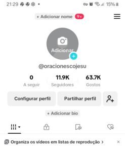 Conta Monetizada TikTok EUA - R$560 11,9 mil Seguidores