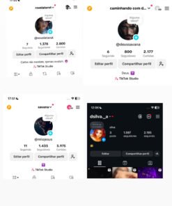 Vendo quatro contas 3 do TikTok e 1 do Insta
