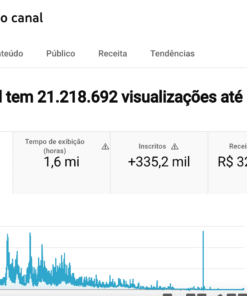 Canal Youtube Moda e Beleza 335K • 18mi de views • Monetizado e Verificado