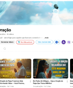 Canal Youtube 12,500k Oração