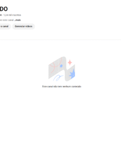 CANAL DO YOUTUBE SÓ FALTA BATER AS HORAS 1,24 mil inscritos