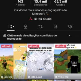 Conta Tiktok 15k, nicho de games!
