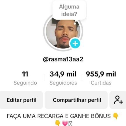 TikTok Monetizado com 34K de Seguidores