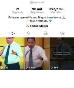 Conta TikTok 90 mil seguidores Monetizado