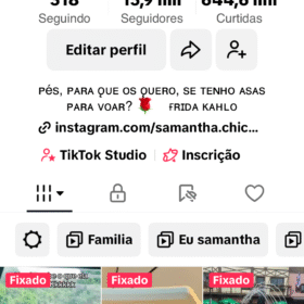Conta tiktok 15k seguidores