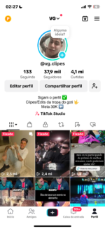 CONTA 37K+ SEGUIDORES, MONETIZADA, CONTA DE CORTES, MUITO BEM ENGAJADA