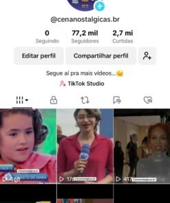 Conta do TikTok 77,2 mil Seguidores