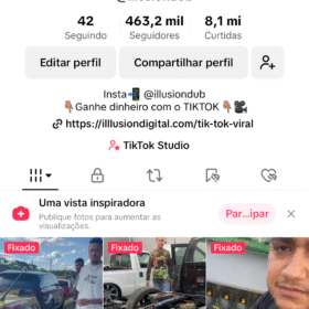 Vendo Conta no Tik Tok com 460 mil seguidores