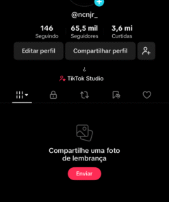 conta tikto(monetizada) 55k de seguidores, 3,6 milhões de curtidas