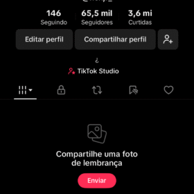 conta tikto(monetizada) 55k de seguidores, 3,6 milhões de curtidas