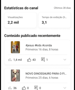 Canal do Youtube 19.646 mil inscritos no nicho religioso pelo valor PROMOCIONAL