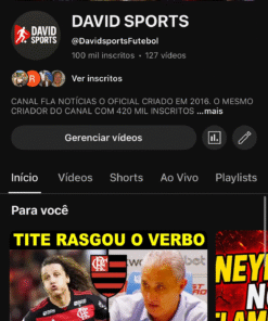 CANAL DE FUTEBOL COM GRANDE POTENCIAL 100 MIL INSCRITOS | SHORTS BOMBANDO