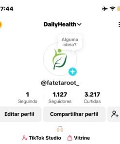 Conta TikTok shop 1127 Seguidores