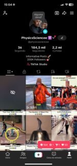 Conta tiktok na inglaterra - monetizada e pronta para configurar TTK shop 184,5 mil Seguidores