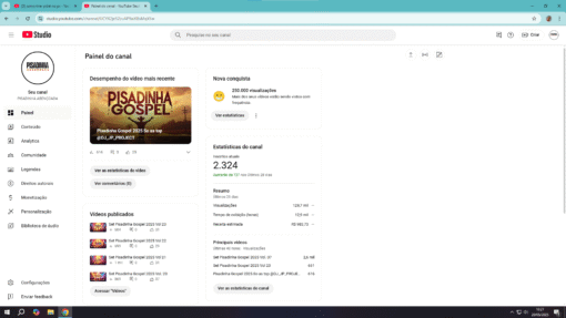 Canal Pisadinha GOSPEL Monetizado 2,32 mil inscritos - Imagem 3