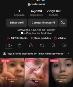 CONTA DO TIKTOK COM 67 MIL SEGUIDORES MONETIZADA