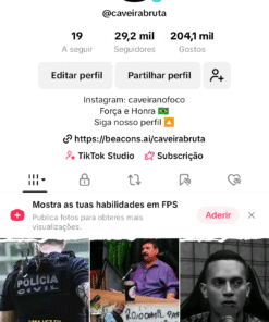 Nicho POLICIAL TIKTOK monetizado 29,2 mil Seguidores