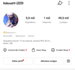 Conta no Kwai com + 5.000 seguidores