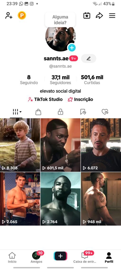 Conta TikTok 37k com SHOP E MONETIZAÇÃO