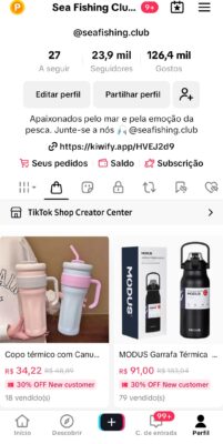 Conta Tiktok monetizada 23.9K Seguidores 126.5K Curtidas - Imagem 2