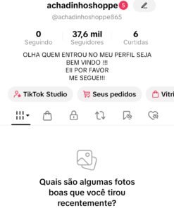 Vendo conta tiktok com 37k de seguidores monetizada com bom engajamento