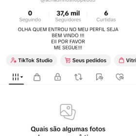 Vendo conta tiktok com 37,5k de seguidores monetizada com um bom engajamento tiktok shop
