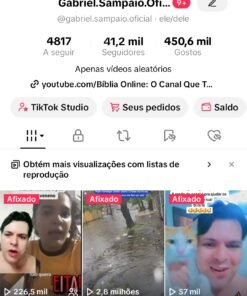 Conta Tiktok 41 mil seguidores