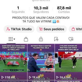 Vendo conta tiktok com 10.300 seguidores com bom engajamento