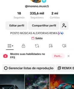 Conta Tiktok Monetizada com 335 mil Seguidores e 2 milhões Curtidas