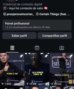 Perfil com 117k seguidores engajados
