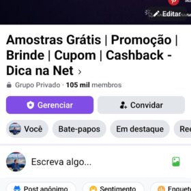 Grupo Facebook Amostras Grátis 105k