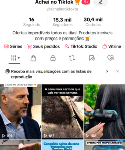 Tiktok com 15K de Seguidores Tiktok shop ativo