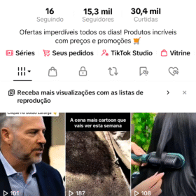 Tiktok com 15K de Seguidores Tiktok shop ativo 
