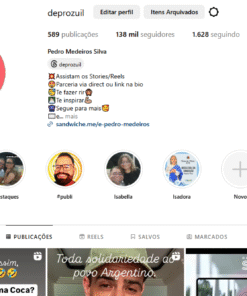 Vendo conta do Instagram @deprozuil 138 mil seguidores