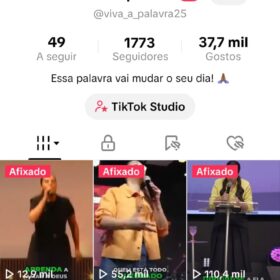 Perfil Tiktok - com +1.700k seguidores e + de 100k views (NÃO MONETIZADO)