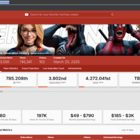 Canal Youtube 3,05 mil inscrito + de 700.000,00 mil views no nicho de IA (extremamente viral) + 4 canais em outras línguas