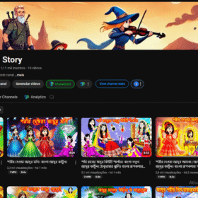 Canal Roktim Story 1,11 mil inscritos monetizado