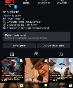 CONTA INSTAGRAM DE FILMES PARA VENDAS DE PRODUTOS! CRIADO HÁ 7 DIAS BOMBANDO! 1K de seguidores Fieis em uma semana